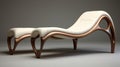 Modern Ergonomic Lounge Chair With Art Nouveau Curves