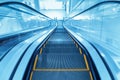 Modern escalator closeup