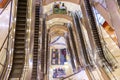 Modern escalator staircase