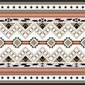 modern ethnic tribal traditional colorful aztec pattern