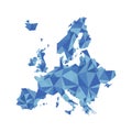 Modern europe map polygons, great design for any purposes, vector