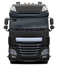 Modern European DAF XF truck in black. Royalty Free Stock Photo