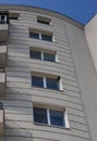 Modern European residential apartment buildings quarter. architecture, fragment of modern urban geometry. Royalty Free Stock Photo