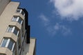 Modern European residential apartment buildings quarter. architecture, fragment of modern urban geometry. Royalty Free Stock Photo