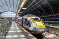 Modern The Eurostar high speed bullet train in London, UK Royalty Free Stock Photo