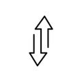 Modern exchange line icon.