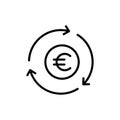 Modern exchange line icon.