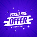 Modern exchange offer banner template