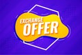 Modern exchange offer business banner design