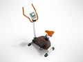 A modern exercise bike for home weight loss electronic counting