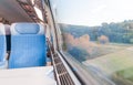 Modern express train. Royalty Free Stock Photo