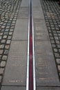 Prime meridian line Royal Observatory, Greenwich, London, England Royalty Free Stock Photo