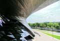 Modern exterior design of BMW Welt. Munich, Germany.