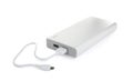 Modern external portable charger with cable isolated