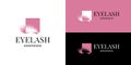 Modern eyelash extension logo