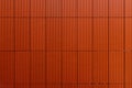 Modern facade of extruded ceramic panels. Ventilated facade Royalty Free Stock Photo