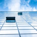 Modern facade of glass and steel. Royalty Free Stock Photo