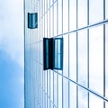 Modern facade of glass and steel. Royalty Free Stock Photo