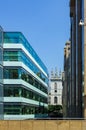 Modern facades and traditional buildings in London Royalty Free Stock Photo