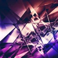 Modern facet background, abstract fractal background with triangle shapes Royalty Free Stock Photo