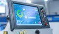Modern Factory Automation and Control System Interface Royalty Free Stock Photo