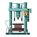 Modern factory equipment design with steel machinery