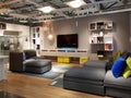 Modern family room design at IKEA