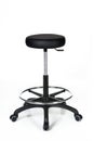 A modern, fancy office stool with wheels Royalty Free Stock Photo