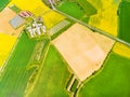 Modern farm with organic produce.