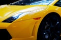 Modern fast car close-up background. Luxury, expensive