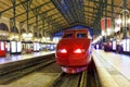 Modern Fast Passenger Train train at the station.