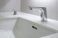 Modern faucet bathroom interior decoration contemporary Royalty Free Stock Photo