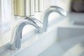 modern faucets in the interior. Modern interior design. Royalty Free Stock Photo