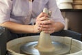 Modern Female Potter Closeup Royalty Free Stock Photo