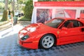 Modern Ferrari racecar side and front