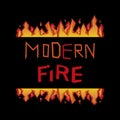 Modern fire Royalty Free Stock Photo