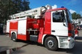 Modern fire truck