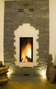 Modern fireplace