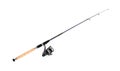 Modern fishing rod with reel Royalty Free Stock Photo