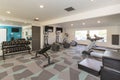 Modern Fitness Center with Treadmills