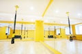 Modern fitness hall