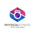 Modern Fitness logo and icon design