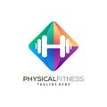 Modern Fitness logo and icon design