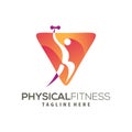 Modern Fitness logo and icon design