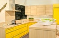 Modern fitted kitchen Royalty Free Stock Photo