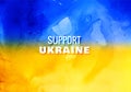 Modern flag theme support ukraine text texture background Royalty Free Stock Photo