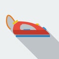 Modern flat design concept icon iron for Ironing. Royalty Free Stock Photo