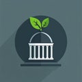 Green Government and Sustainable Policy Icon Royalty Free Stock Photo