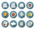 Modern Flat Design Icon Set for your Business Royalty Free Stock Photo