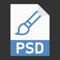 Modern flat design of PSD file icon for web Royalty Free Stock Photo